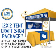 the 10x10 tent craft show package