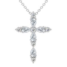 This fashionable women's necklace features 11 diamonds set in solid 14k gold polished mounting.  An 18" 14k chain is included with spring ring clasp. Blue Diamond Earrings, Blue Diamond Jewelry, Rose Gold Fashion, Women's Necklace, 14k Gold Necklace, Diamond Cross, Formal Hairstyles, Diamond Rings Bands, Yellow Gold Chain