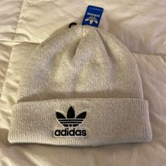 Super Soft And Cosy Beanie From Adidas One Size Adidas Belt Bag, Adidas Bucket Hat, Adidas Beanie, Winter Stockings, Adidas Hat, Slouch Beanie, Beanie Style, White Caps, Winter Hats Beanie