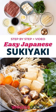 Gather your friends and family for this cozy winter warmer – sukiyaki! This popular Japanese hot pot packed with beef, noodles and veggies is one of our favourite experiences when in Osaka. If you want an easy Asian dinner recipe - this is it!