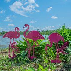 PRICES MAY VARY. 𝗧𝗵𝗲 𝗣𝗲𝗿𝗳𝗲𝗰𝘁 𝗬𝗮𝗿𝗱 𝗗𝗲𝗰𝗼𝗿: When you're looking for pink flamingos yard ornaments for your lawn, don't settle for cheap plastic flamingos! Let RealSteel hand-craft you a set of 3 steel yard flamingos that come powder-coated for sun and weather resistance. 𝗚𝗿𝗲𝗮𝘁 𝗳𝗼𝗿: Pink flamingo party decorations, front lawns, vegetable garden decor, walkway decorations, patios, housewarming gifts, heck even make your own flamingo planter and more. 𝗘𝗮𝘀𝘆 𝘁𝗼 𝗜𝗻𝘀𝘁? Lawn Flamingos, Flamingo Garden, Yard Ornaments, Flamingo Gifts, Pink Christmas Decorations, Flamingo Art, Metal Yard Art, Front Lawn, Outdoor Statues