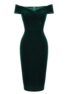 1960s Off Shoulder Velvet Bodycon Dress – Retro Stage - Chic Vintage Dresses and Accessories