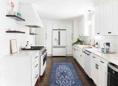 the kitchen is clean and ready for us to use in its new owner's home