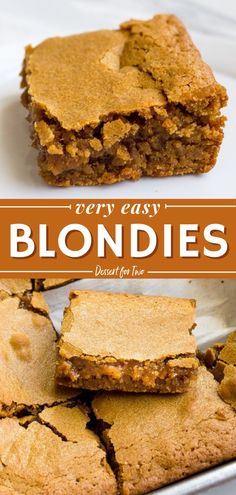 Blondies Recipe, valentine's day treats, valentine's day recipes One Serving Desserts, Blondie Brownies Recipe, Homeade Desserts, Homemade Blondies, Small Batch Brownies, Chewy Blondies, Small Chocolate Cake, Blondie Dessert, Batch Cooking Recipes