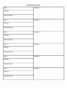 a sample worksheet for students to use