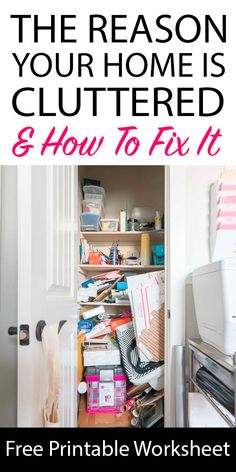 the kitchen is cluttered and how to fix it free printable worksheet