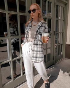 What To Wear With Joggers: 13 Casual Street Style Outfits - The Wandering Girl Joggers Outfit, Black Sleeveless Top