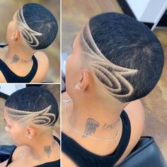 FOLLOW@PINDISCOVERY 4c Haircut, Hairstyles Buzzcut, Afrocentric Hair, Short Perm, Barber Art, Edgy Hairstyles, Natural Hair Haircuts