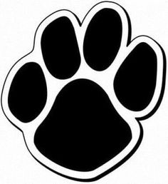 an animal's paw is shown in this black and white photo, with the word paws