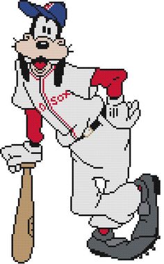 a cartoon baseball player with a bat in his hand