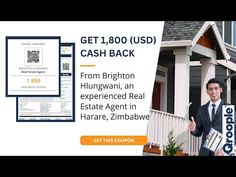 a man in a suit and tie holding a real estate sign