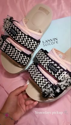 Designer Sandals Outfit, New Shoes 2024, Where To Get Shoes, Shoes Aesthetic Sneakers, Lavin Shoes, Lanvin Slides, Lanvin Sandals, Cute Online Clothing Stores, Lanvin Sneakers