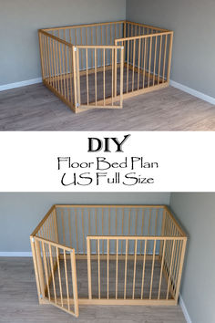 the diy floor bed plan is full size and it's easy to build