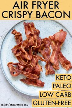 the keto palen low carb gluen free air fryer crispy bacon