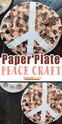 this paper plate peace craft is perfect for kids to make