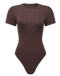 PRICES MAY VARY. Premium fabric: AUROLA Everyday Basic Short sleeve bodysuit for women is made of soft, breathable, and stretchy fabric that is gentle on the skin. With its high elasticity and superb fit, the bodysuit hugs your curves in all the right places, giving you an ultimate comfortable experience Classic design: With the snap closure at the crotch, wearing and taking off the bodysuit has never been easier or more convenient. T shirt bodysuit for women is both smart and adorable, while ro T Shirt Bodysuit, Shirt Bodysuit, Brown Tshirt, Elegant Ladies, Basic Shorts, Start Saving, Short Sleeve Bodysuit, Body Suit, Feel Confident