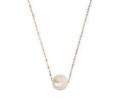 Understated elegance is yours with the simple beauty of this 14K gold necklace. It features a carved cultured freshwater pearl that slides smoothly along the oval-link chain. From Honora. Pearl Necklace Gold, Necklace Gold Chain, Gold Pearl Necklace, 14k Gold Necklace, Simple Beauty, Understated Elegance, Dance Outfits, Necklace Gold, Link Chain