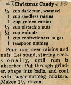 an old recipe for christmas candy