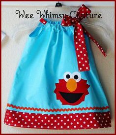 Creative Mamy vestido infantil Elmo Dress, Appliqué Ideas, Elmo Birthday Party, Birthday Bear, Toddler Ideas, Elmo Party, Sesame Street Party, Elmo Birthday, Kit Bebe