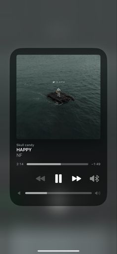 the sound player is playing music on an iphone screen, and it's buttons are clearly visible