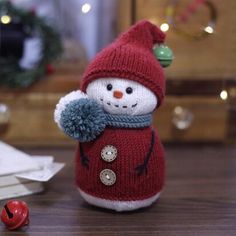 Christmas Knitting Patterns | LoveCrafts Knitted Snowman, Snowmen Patterns, Pdf Knitting Pattern