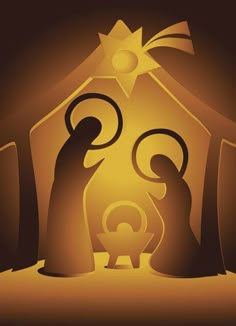 the birth of jesus is depicted in this nativity scene