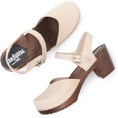 New In Box Sandgren Victoria Heeled Clog Sandal In Sand With Dark Base Ordered These Lovely Clogs In Multiple Sizes And Missed The Return Window For This Pair. Perfect Condition, Only Tried On Once To Determine Sizing. Very Comfortable Shoes Overall And So Cute!! Originally Priced At $214 On Amazon- Https://A.Co/D/Bpcpqw4 Feel Free To Make Me An Offer! Quick To Ship. Beige Clogs With Stacked High Heel, Beige High Heel Clogs With Stacked Heel, Beige Clogs With Wooden Heel And Open Back, Beige Clogs With Wooden Heel And Round Toe, Beige Clogs With Wooden Heel And Open Heel, Beige Mules With Heel Strap And Round Toe, Beige Open Heel Clogs With Wooden Heel, Beige Round Toe Mules With Heel Strap, Beige Closed Toe Heels With Wooden Heel