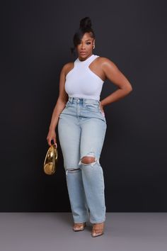 Summer Jeans Outfit Black Women, Women Corset Outfits, Summer Casual Party Outfits For Women, Plus Size Bustier Outfit, Denim Airport Outfit, 30 Plus Fashion For Women, Baby Shower Guest Outfit Black Women, What To Wear To An Art Show, Jean White Shirt Outfit