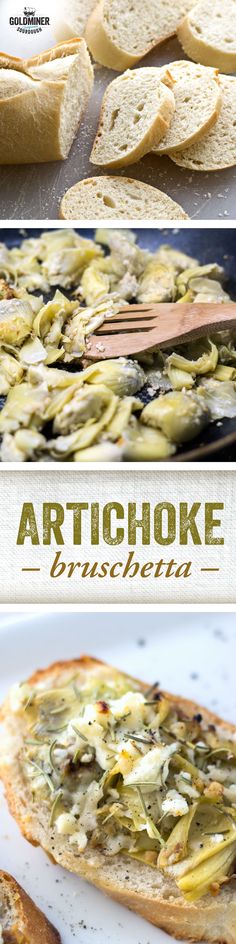 artichoke bruschetta is an easy and delicious appetizer