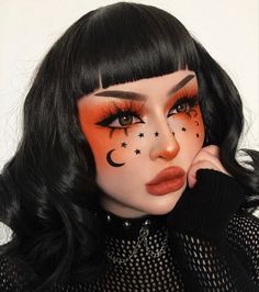 Halloweenský Makeup, Holloween Makeup, Drag Make-up, Cute Halloween Makeup, Halloween Makeup Pretty, Cool Halloween Makeup, Witch Makeup, Halloween Eye Makeup, Face Art Makeup