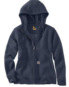 NEW WITH TAGS   Ladies Carhartt Clarksburg   Front Zip Sweatshirt #102788   COLOR~ NAVY SIZE~ XSmall  0/2   10.5-ounce, 55% cotton/45% polyester Relaxed Fit Zip front with attached three-piece hood Front handwarmer pockets Ribbed cuffs and waistband Imported PLEASE READ NOTICE IN ITS ENTIRETY  All item ship within 1 business day, please allow 4-8 business days for delivery.   Tracking is attached to order details page for your convenience. International Buyers are responsible for ALL Import taxe Carhartt Womens, Carhartt Women, Blue Dream, Workout Sweatshirt, The Ranch, Navy Women, Zip Sweatshirt, Full Zip Hoodie, Long Sleeve Hoodie