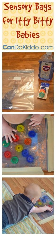 a collage of photos showing how to make an activity bag for baby's babies