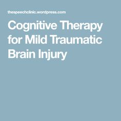 Cognitive Therapy for Mild Traumatic Brain Injury Slp Materials, Cognitive Therapy, Speech Path, Speech Language Pathologist, Speech Pathology, Group Therapy, Speech Language Pathology, Speech Language Pathologists, The Isle