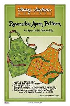 an apron and apron pattern for children's aprons