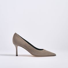 Classic Pump 70 | Koala Suede Pump | Marion Parke Foot Anatomy, Comfortable Pumps, Suede Fashion, Classic Pumps, 4 Inch Heels, For A Reason, Suede Pumps, Work Wardrobe, Gray Suede