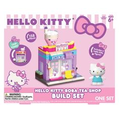 the hello kitty build set is in its box