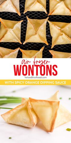 wontons with spicy cranberry dipping sauce are the perfect appetizer for any special occasion