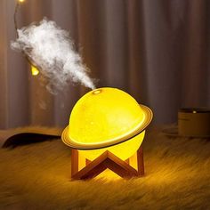 Why choose our moon lamp humidifier? Durcord 3d Moon Lamp Humidifier, 2 in 1 LED Night Light & Humidifier for Home with Stand, 200ML. 2 in 1 Moon Lamp Humidifier---This planet humidifier can be used as a night light. With a unique moon shape, makes you feel like you are in the universe. Portable Air Purifier, Decorative Night Lights, Humidifier Essential Oils, Bedroom Night Light, Moon Lamp, Aroma Essential Oil, Cool Mist Humidifier, Air Humidifier, Fragrance Diffuser