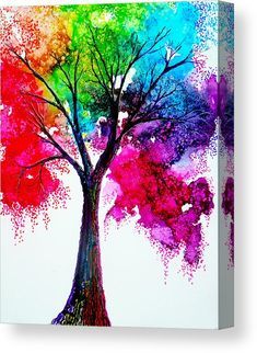 an image of a colorful tree with lots of colors