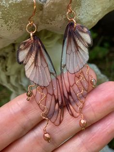 Fantasy Earrings Aesthetic, Woodland Fairy Jewelry, Fairy Aesthetic Earrings, Fairy Aesthetic Accessories, Fantasy Accessories Jewelry, Grunge Fairy Jewelry, Earthy Earrings Aesthetic, Fairy Earrings Aesthetic, Fairy Grunge Earrings