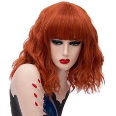 Discover the perfect wig to bring your drag queen character to life. Our handmade, medium-long, wavy fringe synthetic hair wig will definitely make a statement and bring out the best of any performer's personality! This wig is made of high temperature resistant fiber, is fully permable, and boasts a 130% density for a natural-looking finish. And don't forget, drag queens everywhere love Wig Queen Kumara! Material: Synthetic Hair Material Grade: High Temperature Fiber Texture: Wavy Can Be Permed: Yes Color of Lace: Transparent Density: 130% Cap Size: Average Size Base Material: Monofilament Rose Blonde, Pink Ombre Hair, Queen Love, Wavy Wig, Short Wavy, Drag Queens, Pink Ombre, Wigs With Bangs, Medium Long