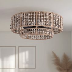 Experience the perfect blend of nature and artistry with our dual layer Solid Wood Beads Bohemian Fan Light. Its wooden beaded shade and concealed plastic blades merge beauty with utility, while a silent, reversible copper motor ensures summer cooling and winter air circulation, all with optimal energy use. This versatile fan lamp adds a bohemian-elegant touch to Farmhouse, Nautical, Rustic, and Vintage decors, transforming spaces with a whisper of wanderlust and classic style—beyond lighting or Ceiling Fans With Light, Industrial Kitchen Lighting, Caged Ceiling Fan, Door Hardware Interior, Ceiling Fan With Remote, Fan Lamp, Mirrors For Sale, Plant Pattern, Lamp Sets