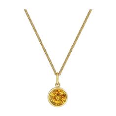 Gold Round Gemstones For Anniversary, Yellow Gold Birthstone Gemstones, Round Shape, Yellow Gold Birthstone Gemstone, Round Gold Gemstones Fine Jewelry, Classic Round Gold Gemstones, Gold Round Birthstone Jewelry, Gold Round Cut Gemstones Fine Jewelry, Gold Gemstone Round Pendant Jewelry, Gold Birthstone Necklace With Round Pendant