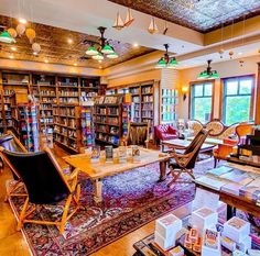 the library is full of books and chairs