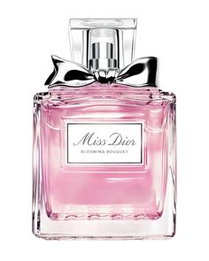 For a long-lasting fragrance effect and a sensorial Miss Dior perfume ritual: Soften skin with the rich, creamy Miss Dior Moisturizing Body Milk. Spray Miss Dior Blooming Bouquet on pulse points - wrists, neck, decolletage, wherever you feel a heartbeat. Add shine and delicately scent your hair with the Miss Dior Hair Mist. | Christian Dior Miss Blooming Bouquet Eau de Toilette, 5 oz. Profumo Victoria Secret, Koleksi Parfum, Perfume Dior, Dior Parfum, Dior Miss Dior, Dior Fragrance, Blooming Bouquet, Miss Dior Blooming Bouquet, Prada Candy