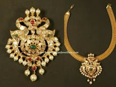 Jada Billalu, Indian Brides Jewelry, Temple Jewellery Earrings, Latest Indian Jewellery, Temple Jewelry Necklace, Choker Necklace Designs, Jewellery Pendant, Peacock Pendant, Modern Gold Jewelry