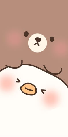 a brown teddy bear laying on top of a white pillow with its eyes closed and nose wide open