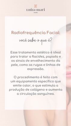 Radiofrequência facial: procedimento e benefícios Instagram Feed, Spa, The Creator, Social Media, Marketing, Beauty