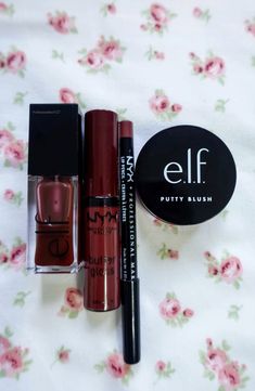 Dark Red Makeup Products, Lip Combos For Dark Lips, Red Lip Products, Best Lippies, Dark Red Lip Combo, Dark Cherry Makeup, Dark Red Lip Liner, Lip Combos Drugstore, Red Lip Liner