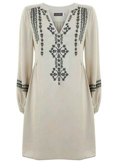 How do I make this Embroidered Kurtis, Slavic Clothing, Ukrainian Clothing, Ukrainian Dress, Folk Dress, Embroidery On Kurtis, Folk Dresses, Dress Cream, Mint Velvet